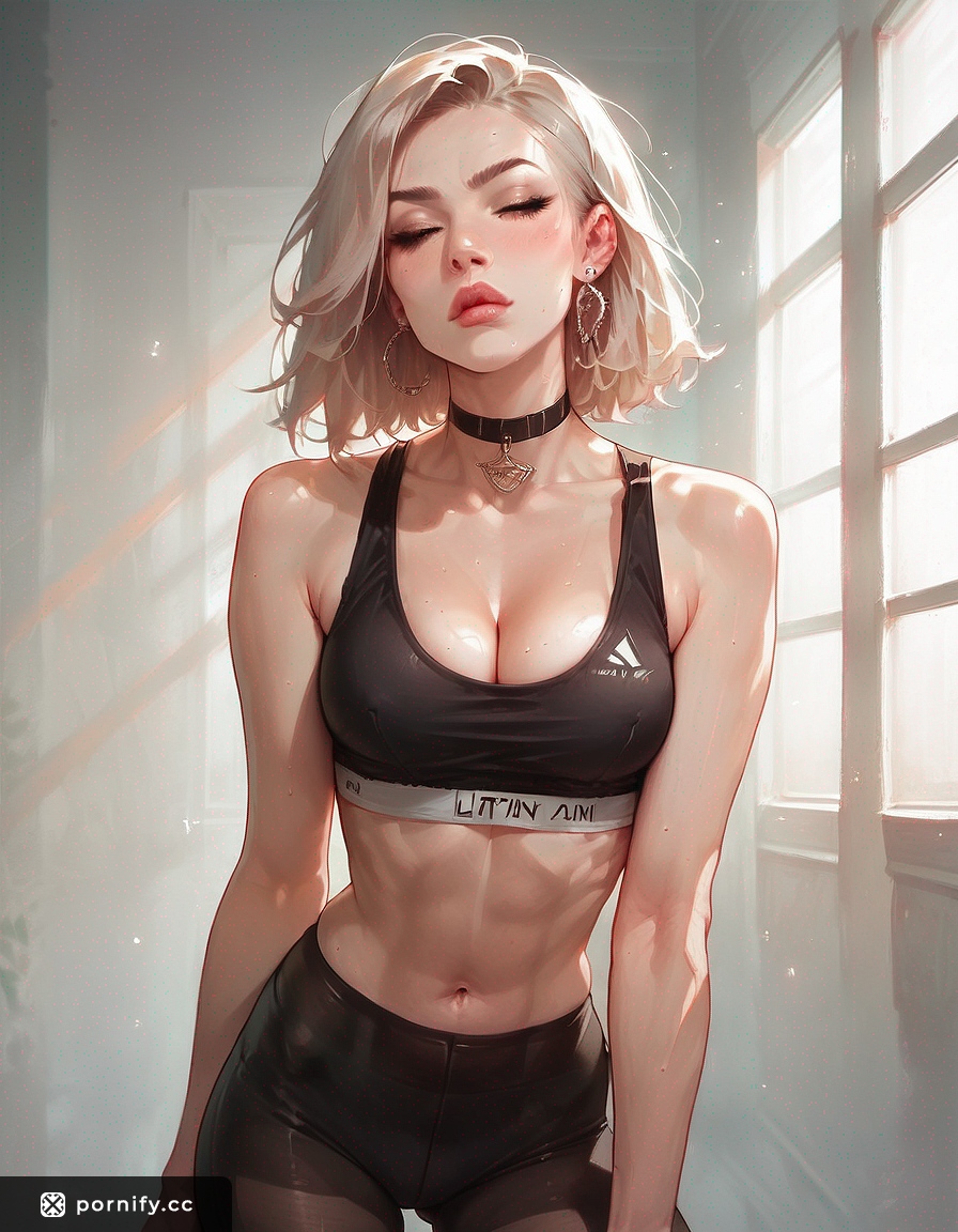 Slim Hentai Babe in Leggings 🖤🔥