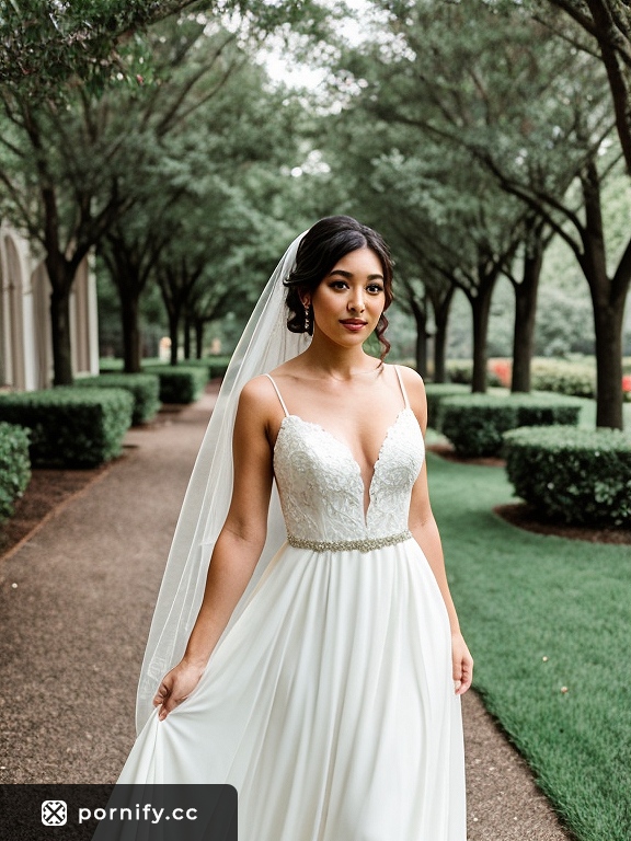Bridal Beauty in Wedding Dress 👰‍♀️💕