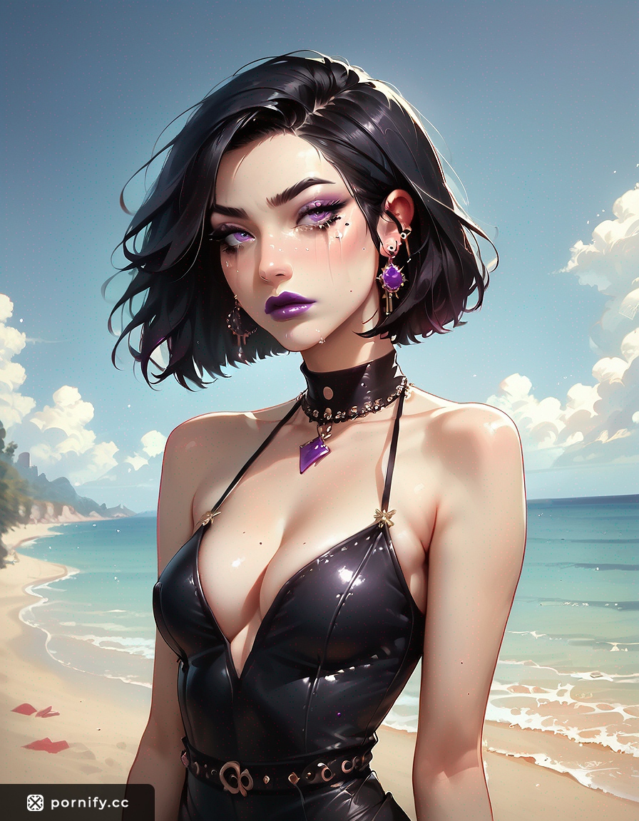 Sexy Back View in Skirt on Beach 🏖️👙
