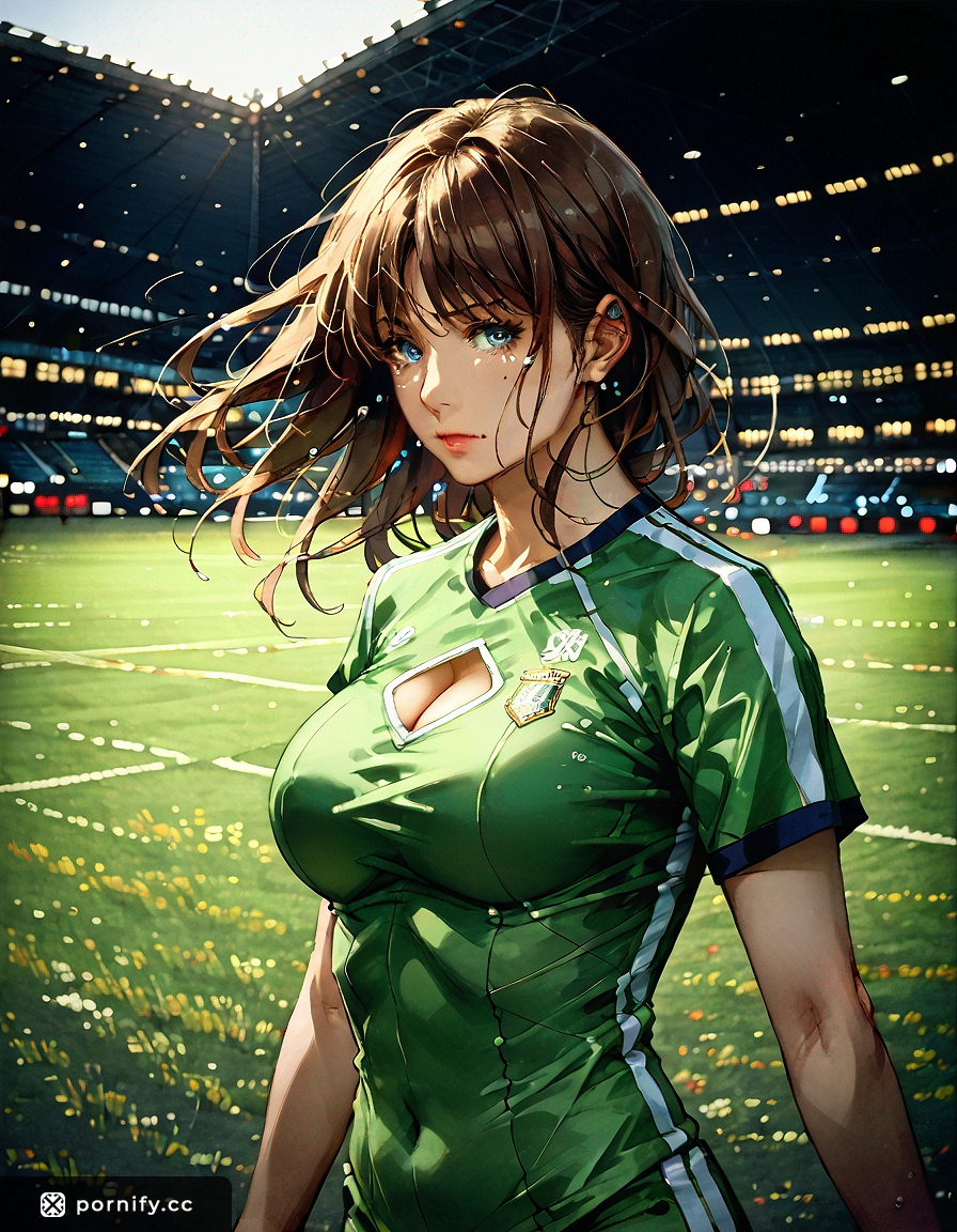 Soccer Anime Girl Back View ⚽🔥