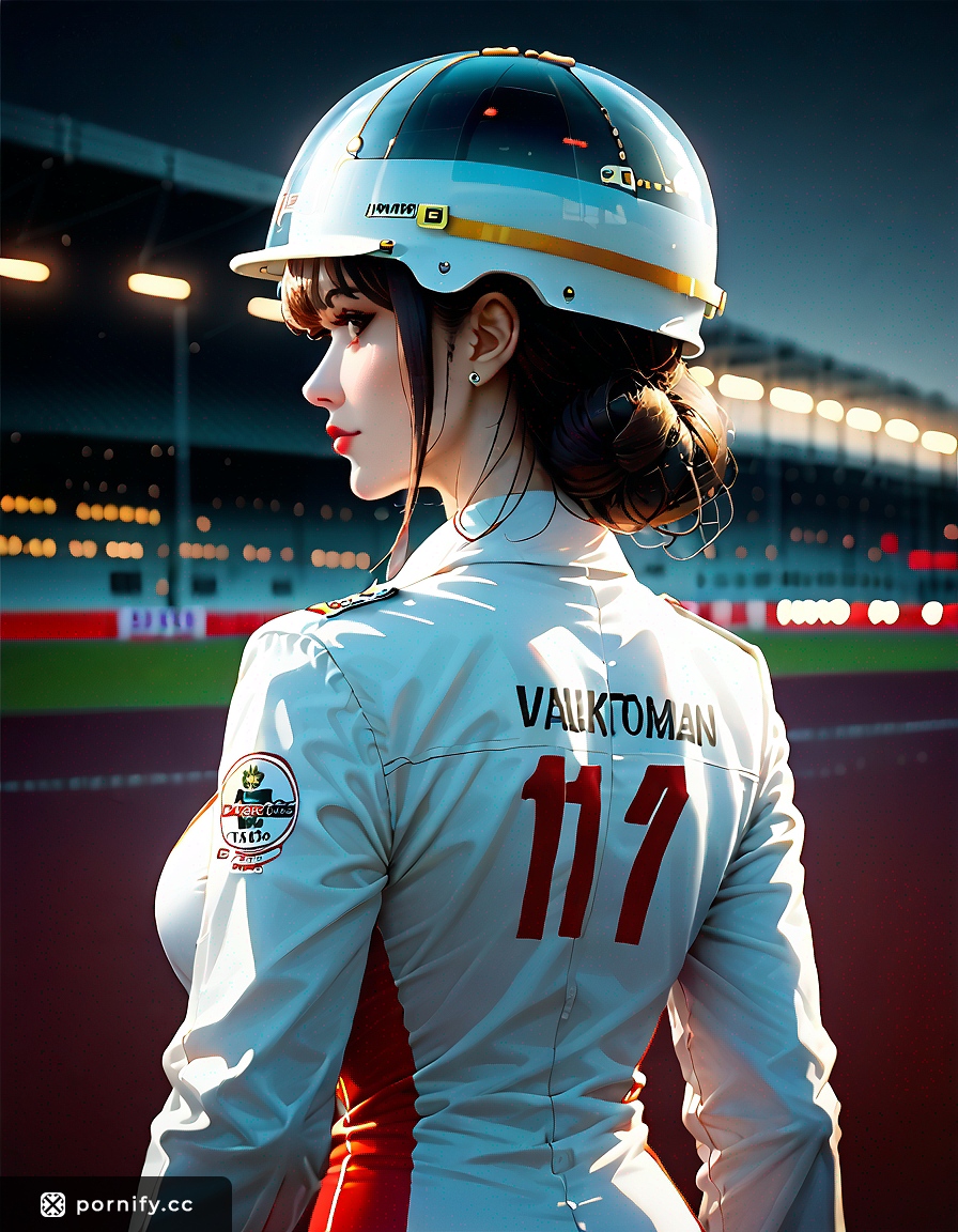 Anime Race Driver Girl 🏎️💨 Back View