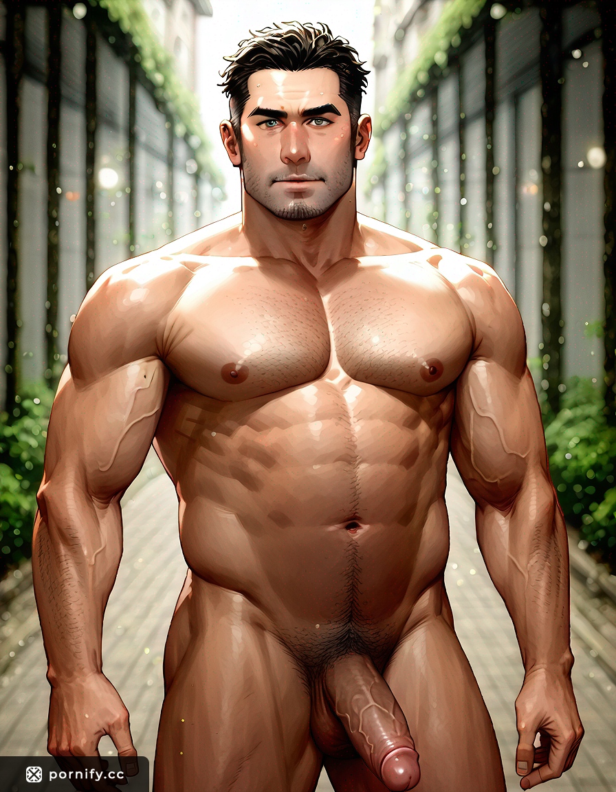 Chubby Anime Guy Outdoor Nude - Big Cock