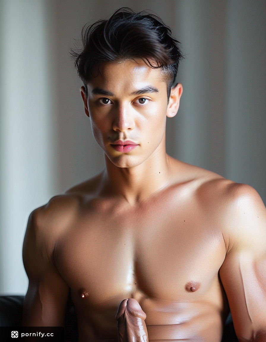 Slim Asian Male Nude - Hyperrealistic Indoor Pose 🏠🔥