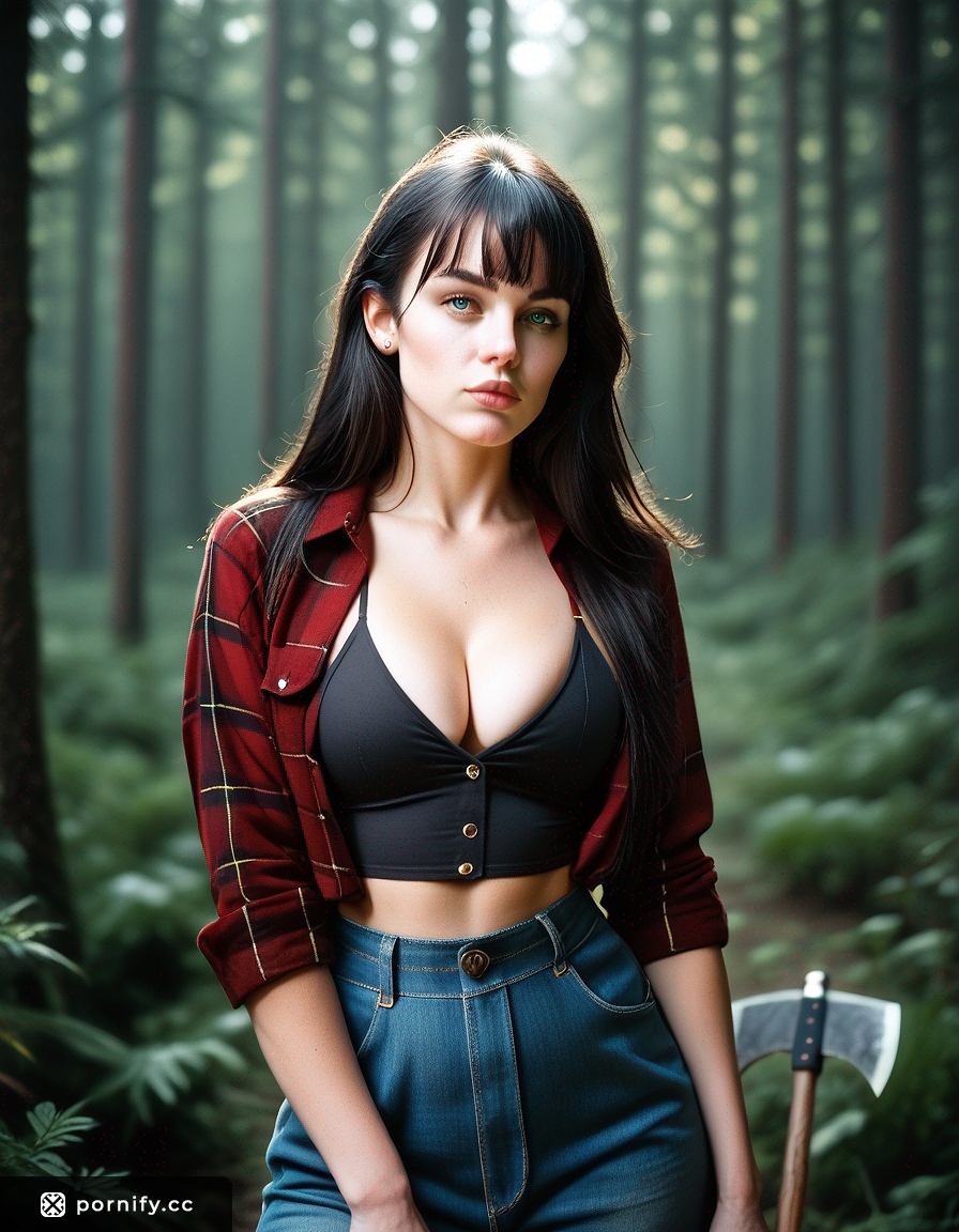 Stocky Lumberjack Babe Back View 🔥🌲