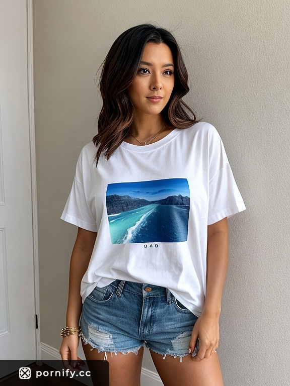 Sexy Back View in Oversized Shirt 🔥