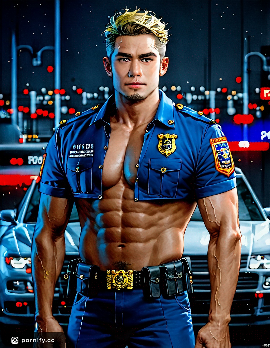 Asian Police Officer in Bedroom 🔞
