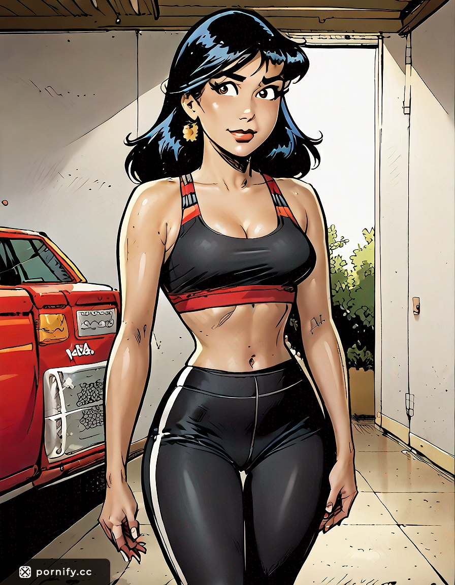 Hispanic Anime Yoga Outfit - Front View 🌟💃