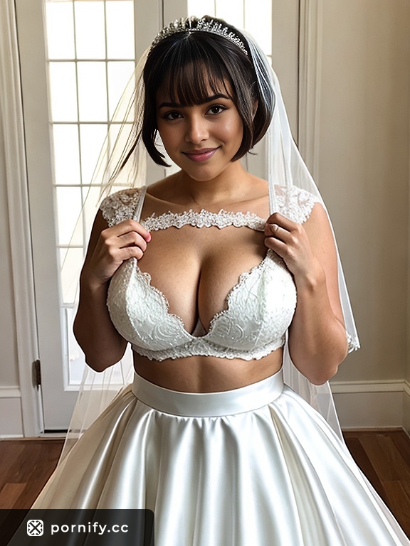 Hispanic Bride in Wedding Dress 💒👰‍♀️