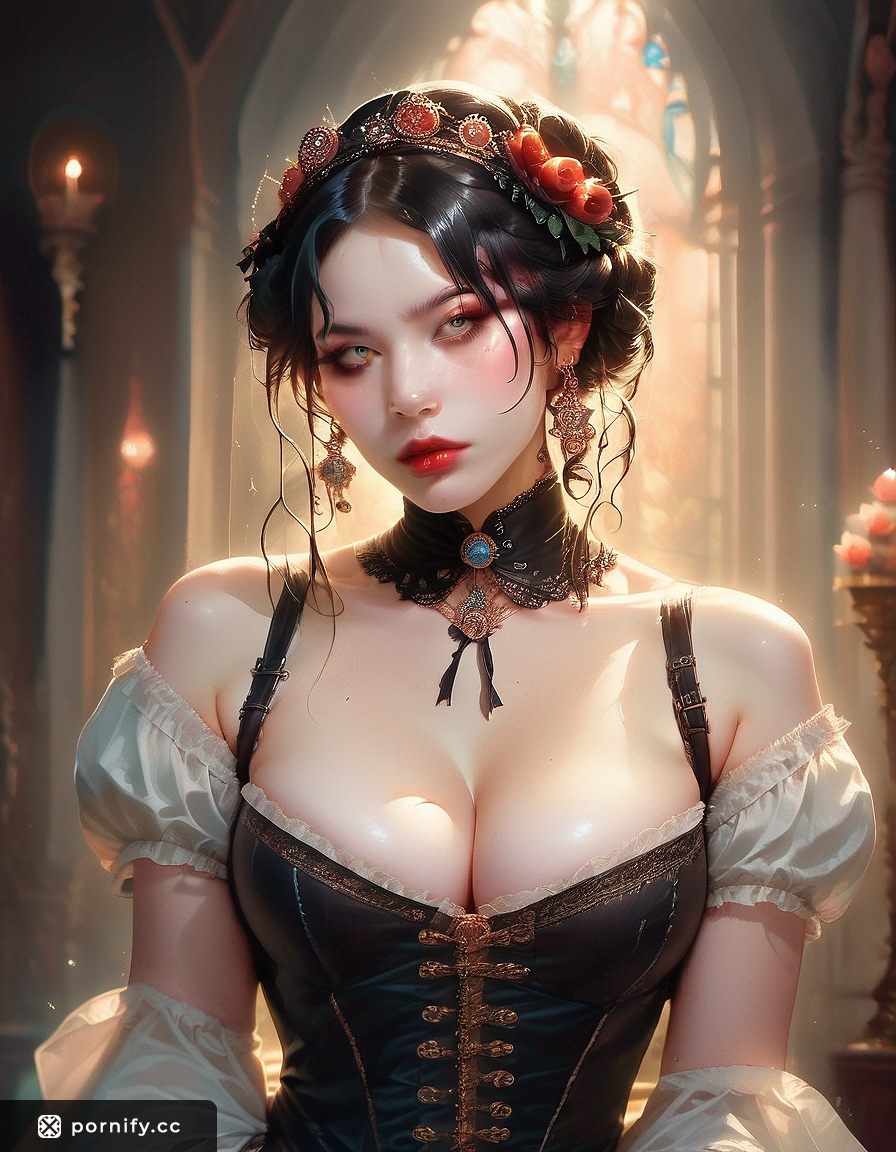 Steampunk Asian Beauty - AI Hentai Art Park Scene ⚙️🌸