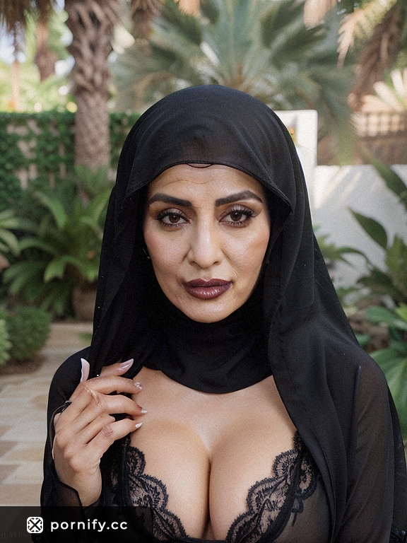Hispanic MILF in Hijab Beach Cumshot - Curvy Back View 🌊🧕🔥