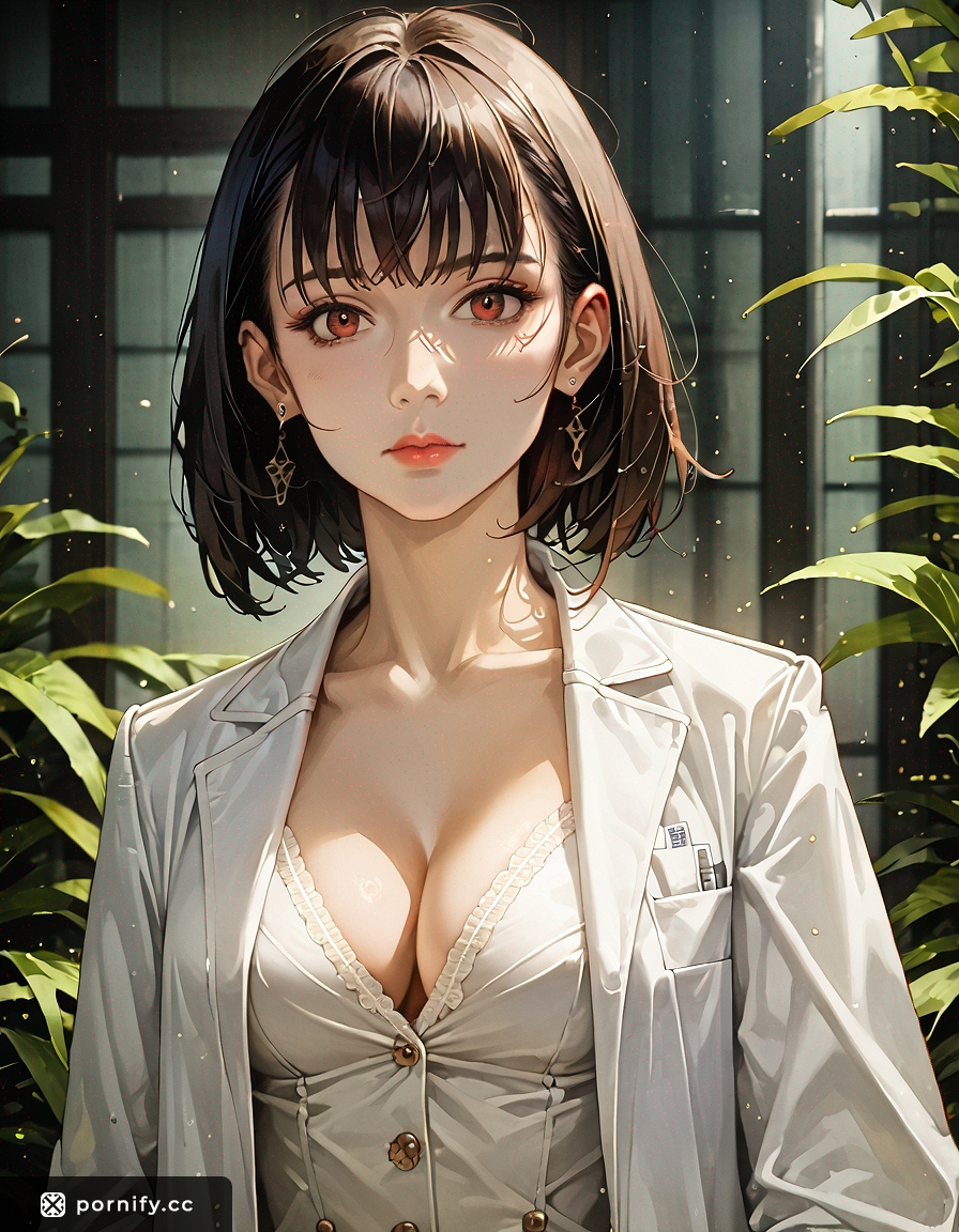 Anime Lab Coat Beauty - Slim Scientist Chic 👩‍🔬✨
