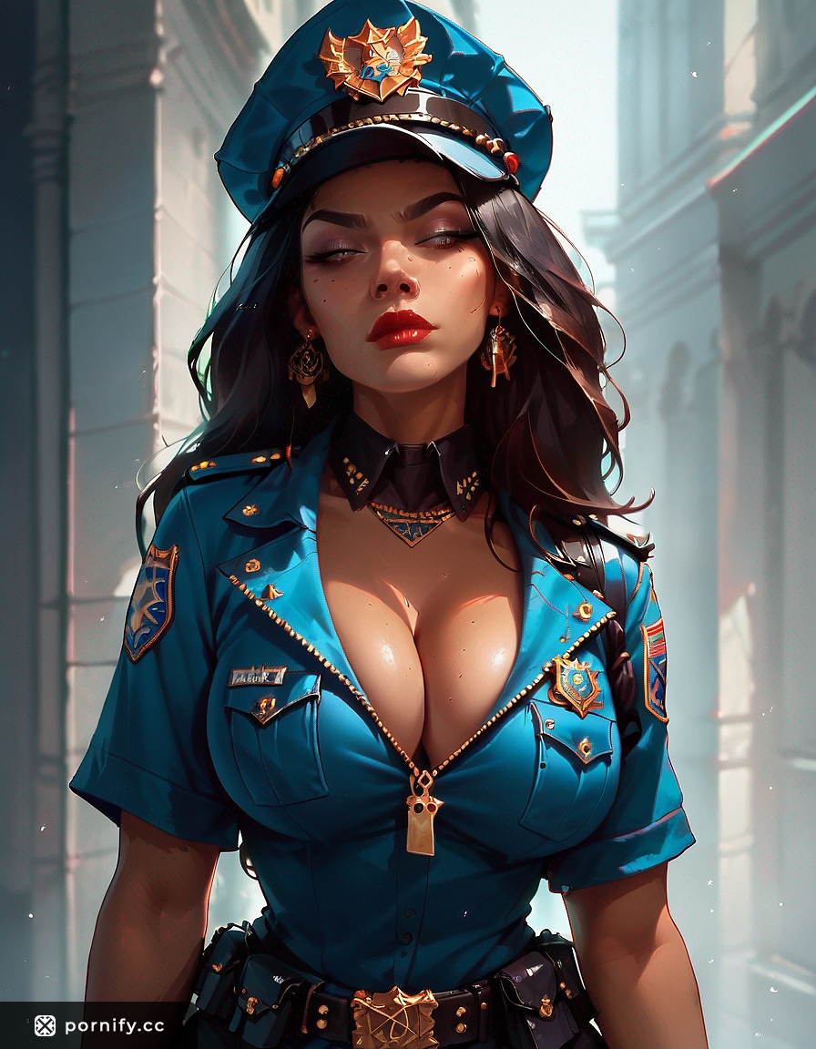 Ebony Hentai Police Officer with Big Breasts 👮🏿‍♀️🔥
