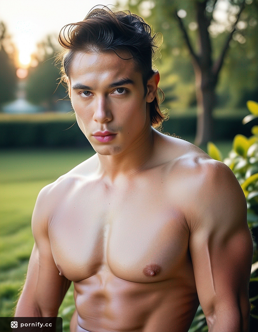 Seductive Asian Male Park Pose 🌳🔥