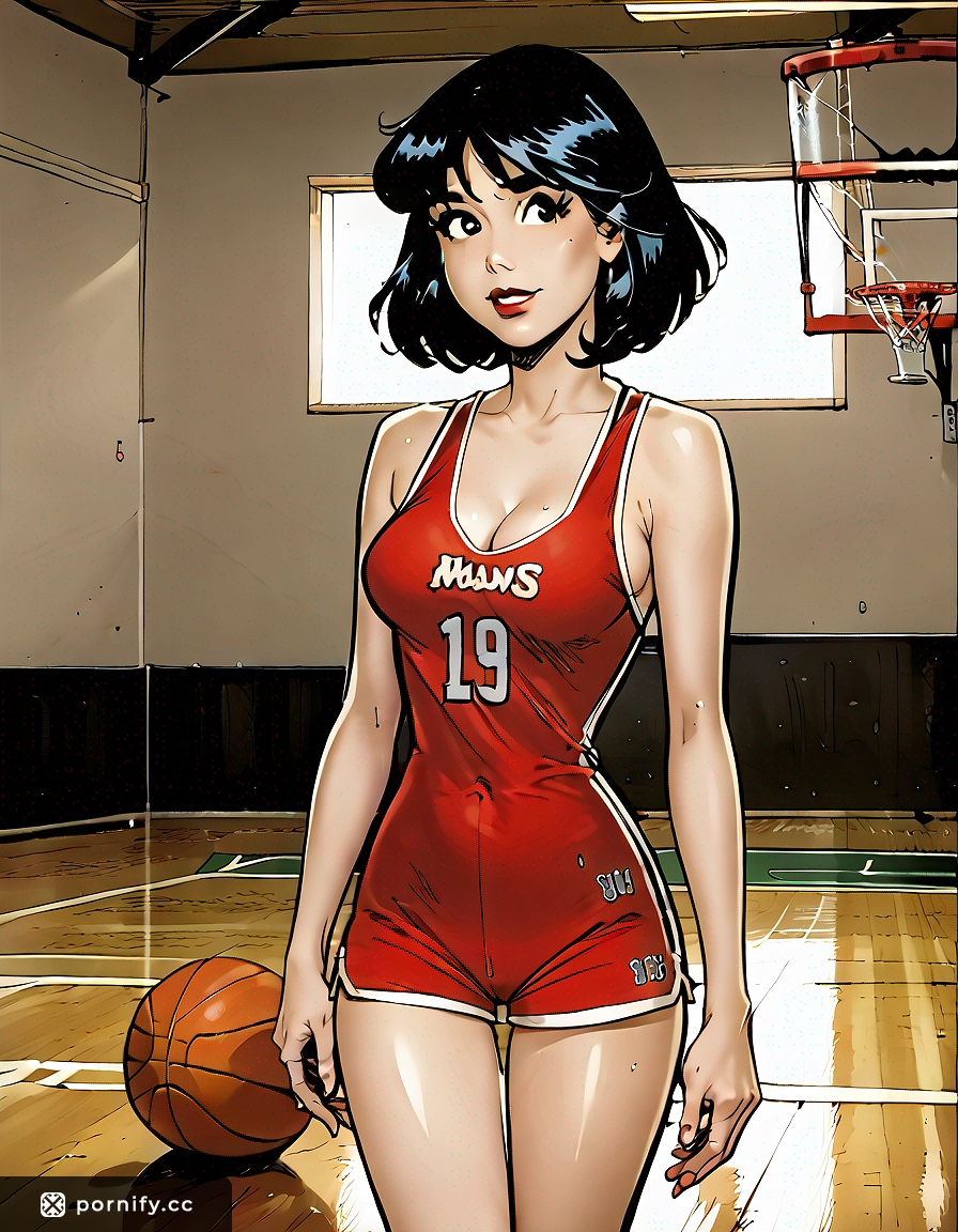 Anime Girl in Basketball Jersey - Sexy Back View 🏀🔥