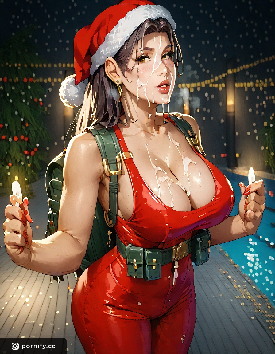 Hispanic Adventurer Poolside Cumshot - Anime AI Art 🎄🔥