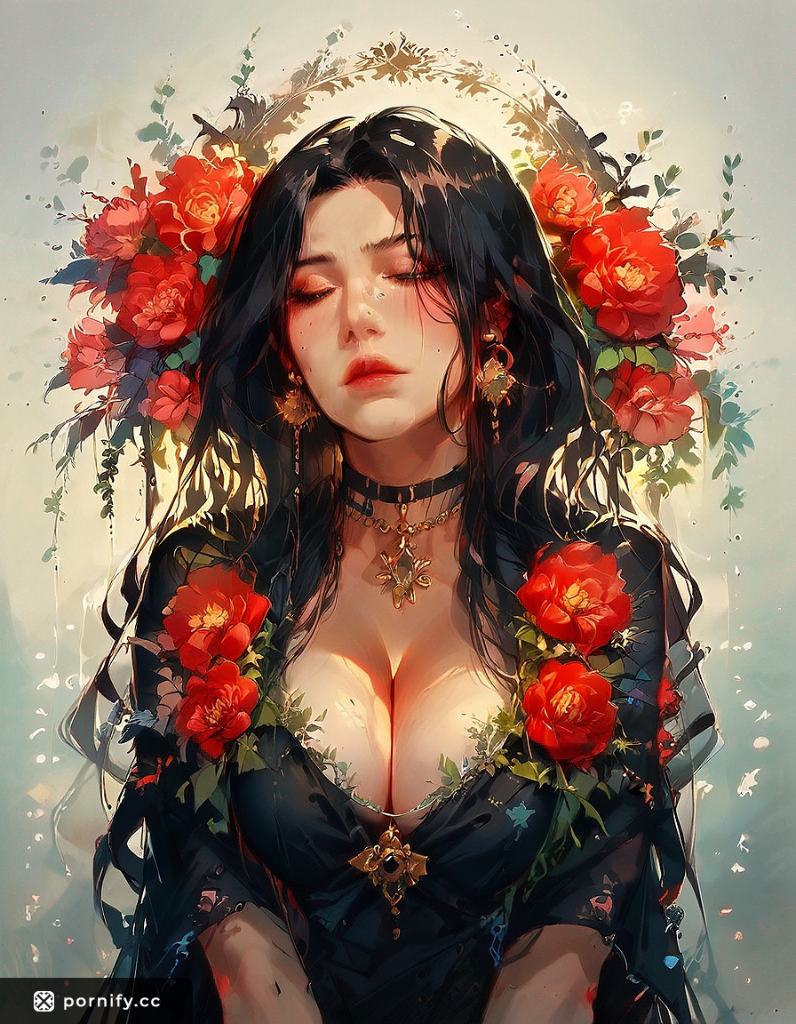 Hispanic MILF Summer Dress Shirtlift - Hentai Painting