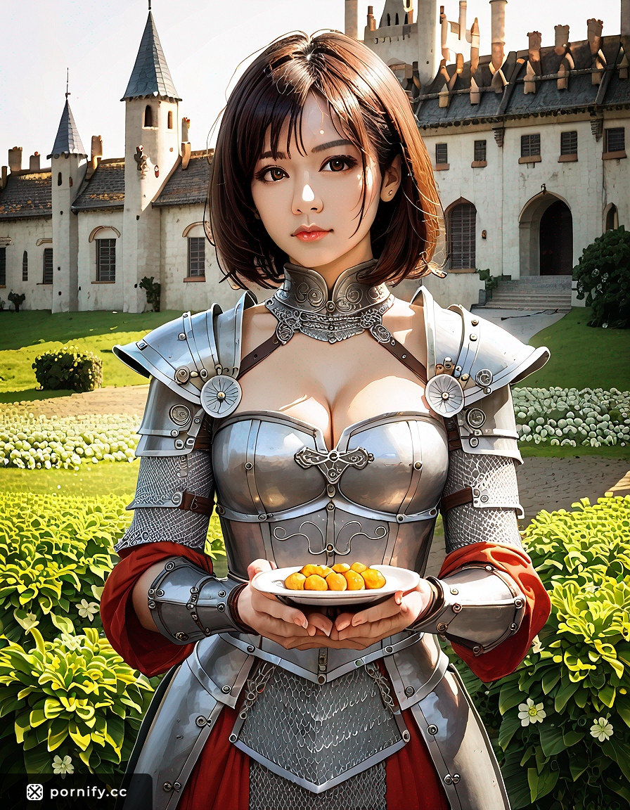 Anime Armor Brunette Warrior - Asian Fantasy Art 🌸⚔️