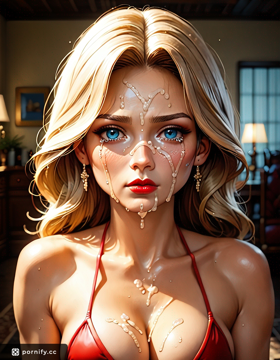 Blonde Anime Bikini Cumshot - 3D Fit Model