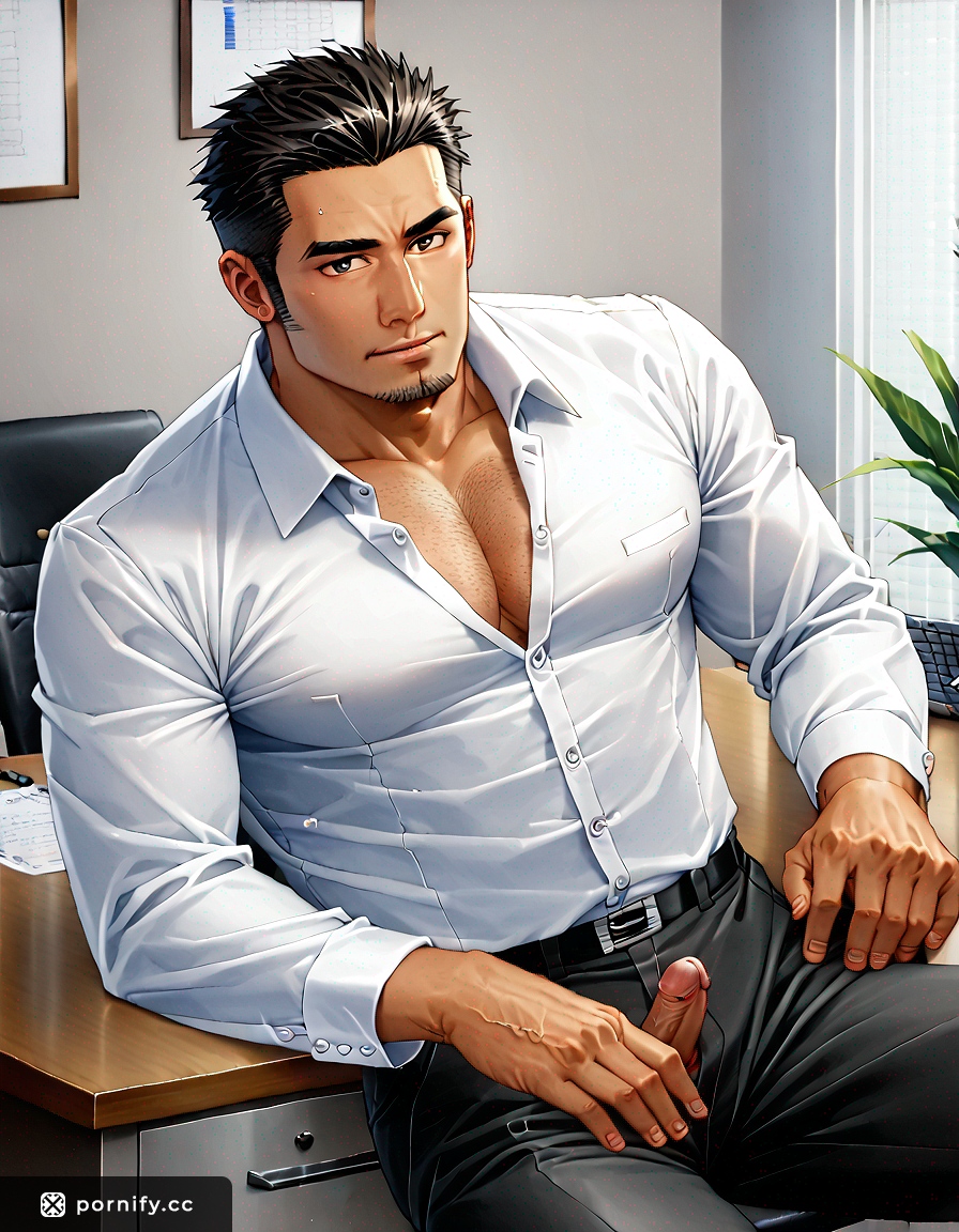 Fit Asian Man in Suit Playful Jumping Pose 🕴️✨