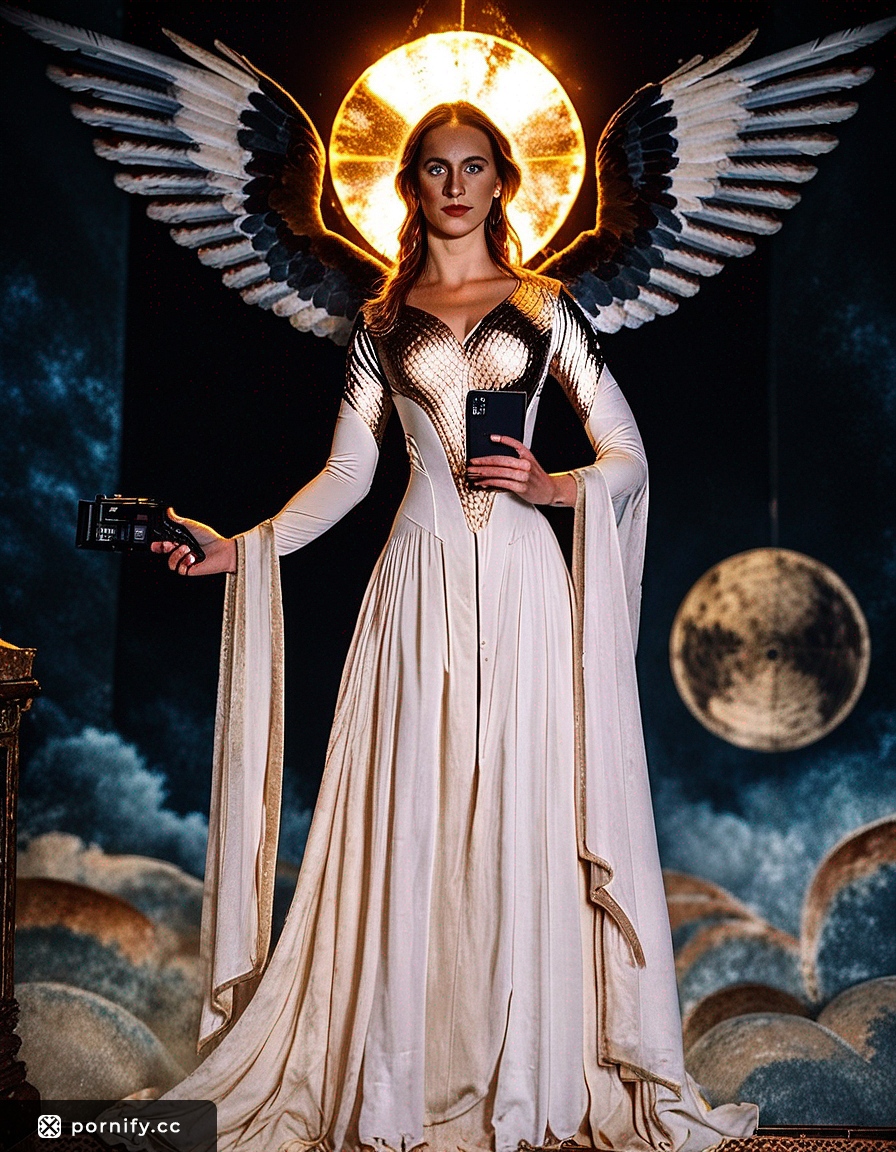 👼 Hyperrealistic Medieval Angel Art - Front View 🌟