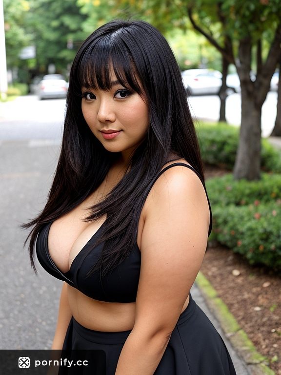 Asian Beauty Skirt Cumshot - Outdoor 3D Render 🌸💦🌳