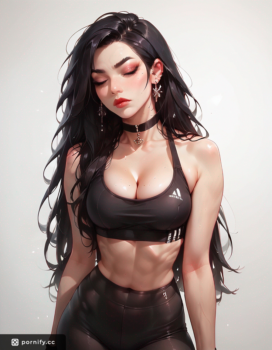 Hentai Back View Leggings 🌊 Small Breasts 🔥