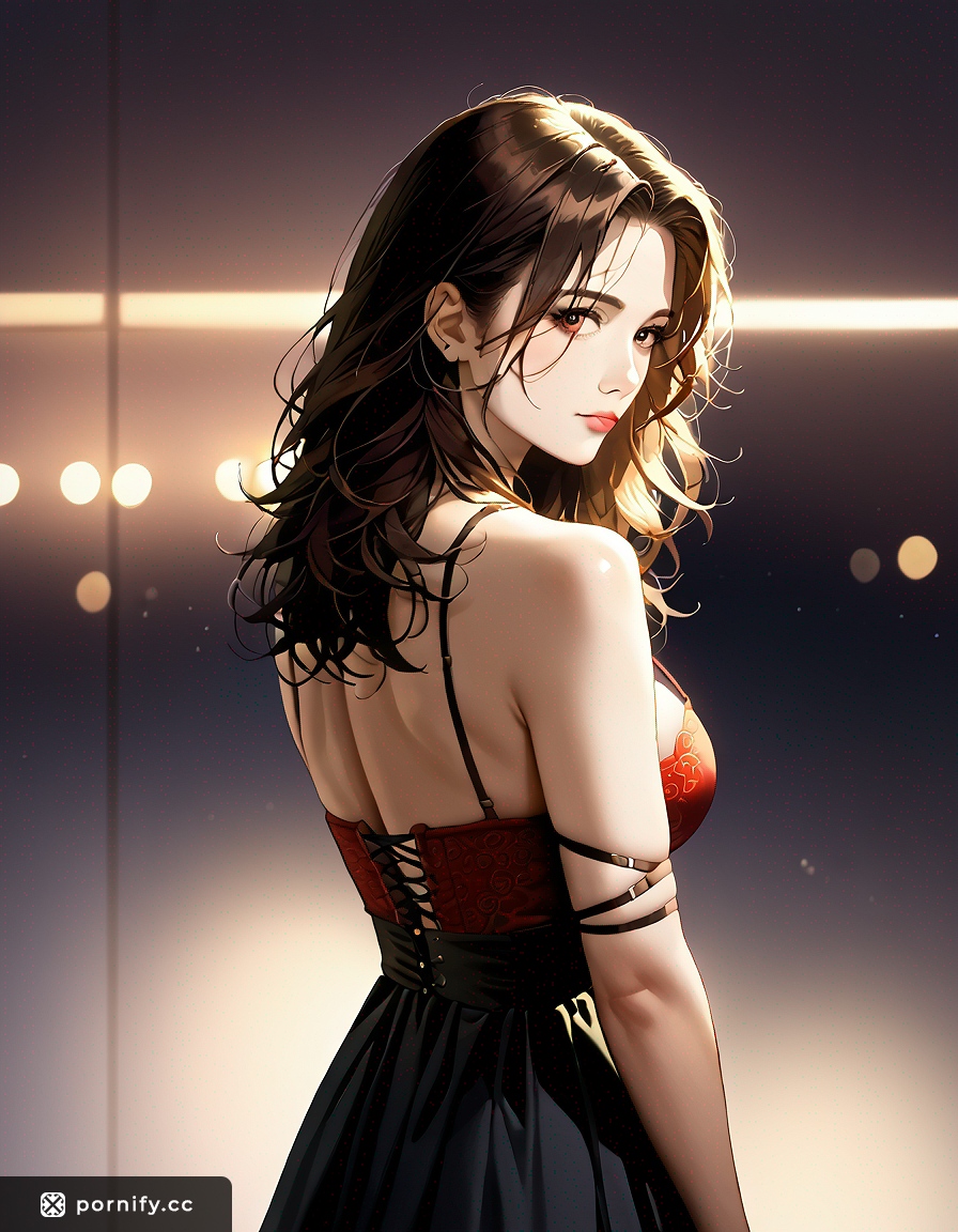 Brunette Back View in Skirt - RPG AI Art 🎮✨