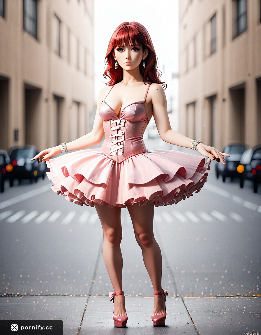 Anime Girl in Tutu Back View - 3D Art 🌸🎀