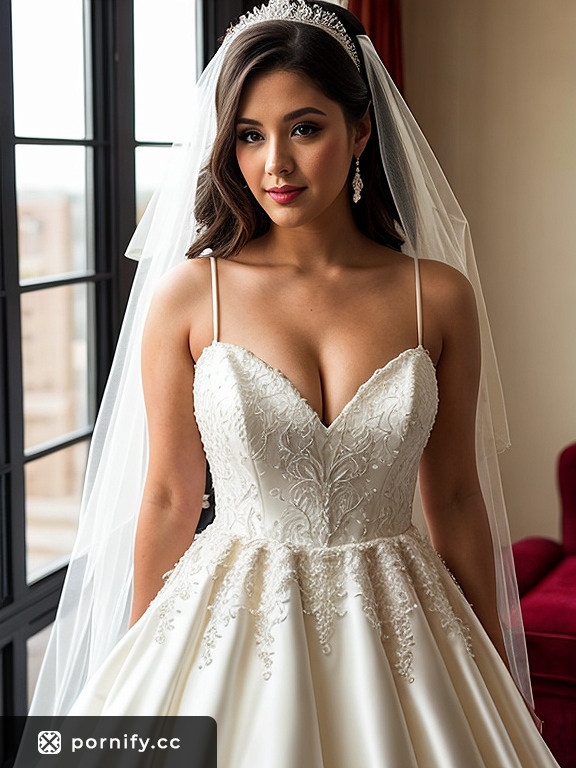 🔥👰‍♀️ Red Lipstick Bride in Wedding Dress