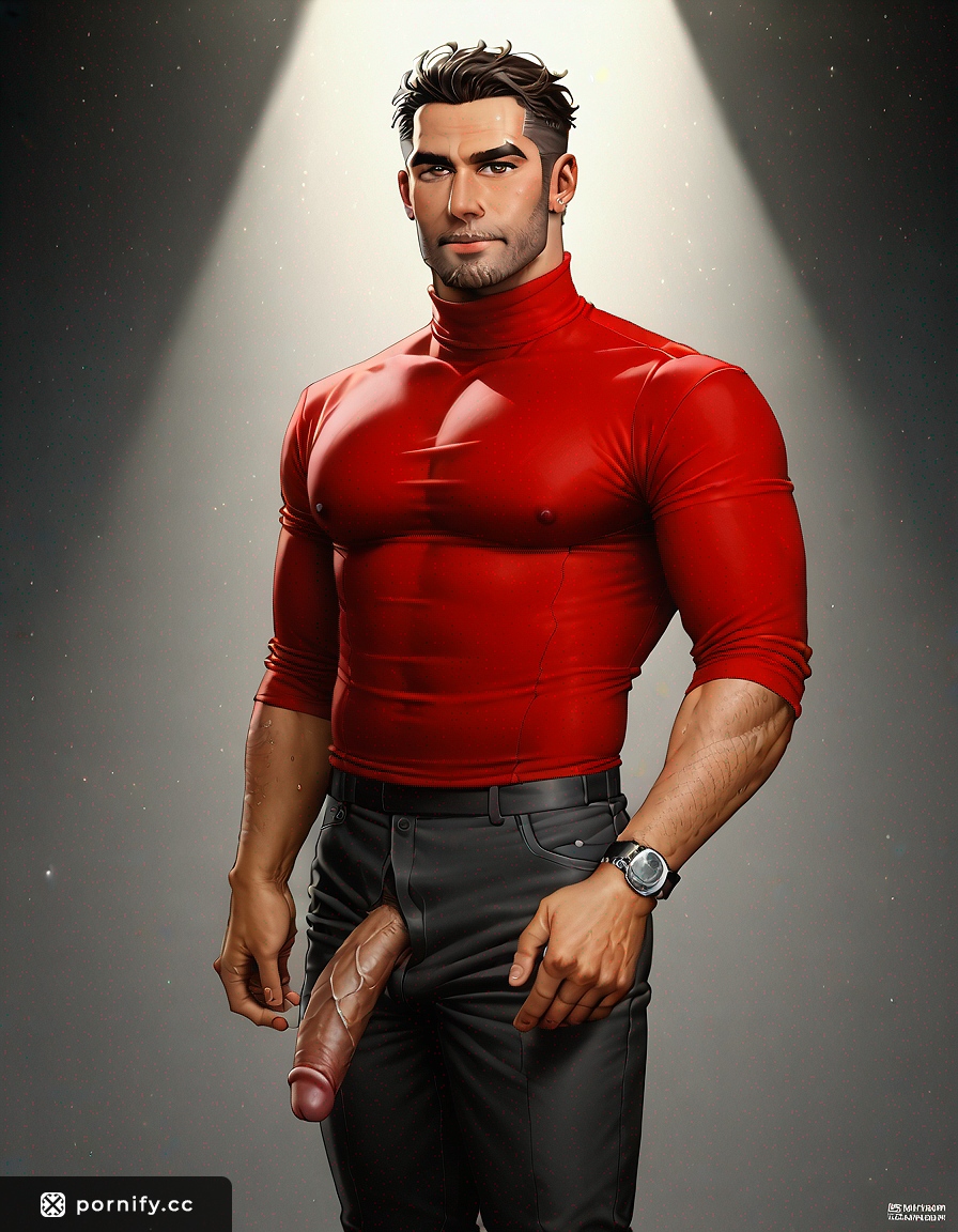 Hispanic Dilf in Turtleneck - Fit Brunette 🌶️🔥