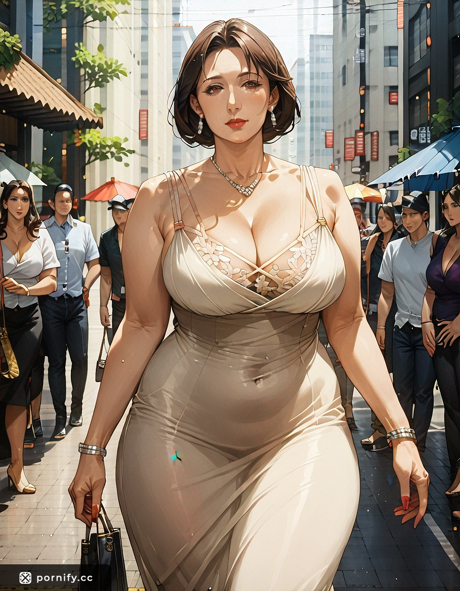 Curvy MILF in Bob & Skirt - Big Breasts Anime 🌸🔥