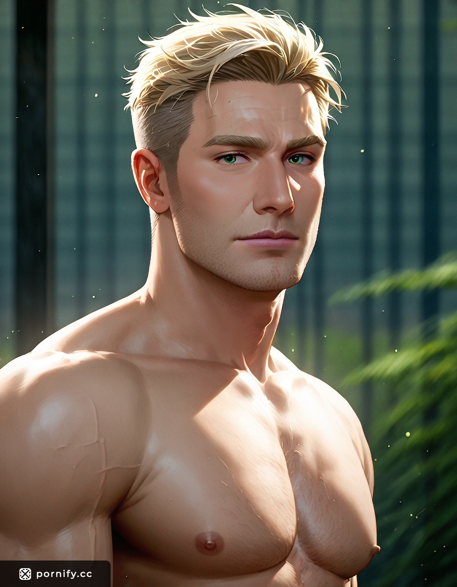 Anime Blonde Seductive Fit Male 🌿🔥