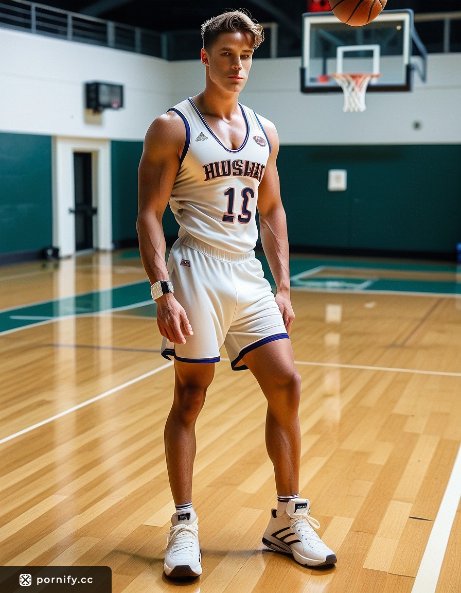 Fit Brunette Basketball Player - Hyperrealistic Male Model 🏀🔥
