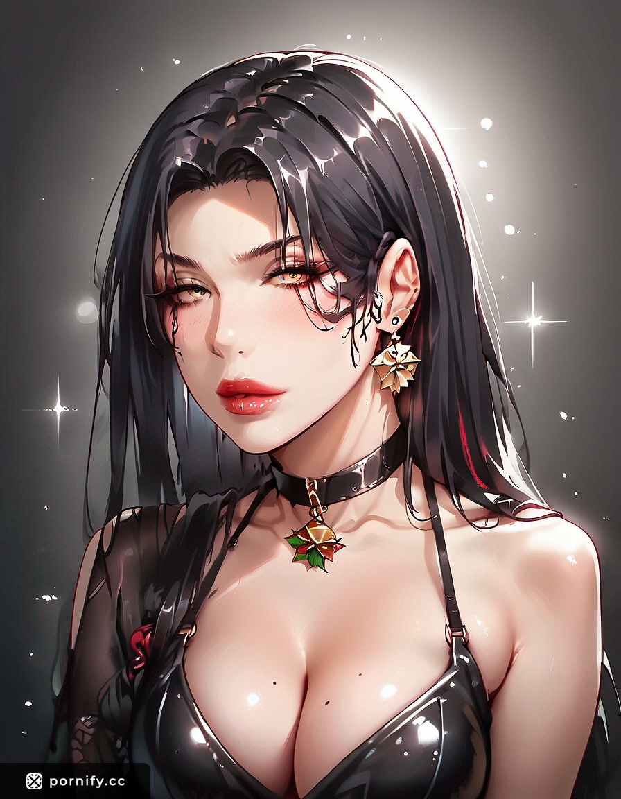 Latex Lingerie Back View - Hentai Christmas 🌟🎄