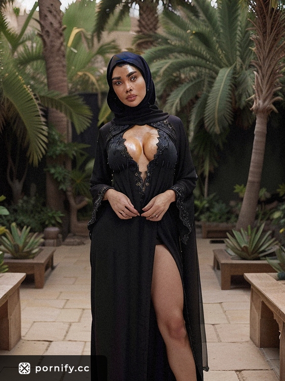 Fit Brunette in Hijab by Pool 🌊🧕