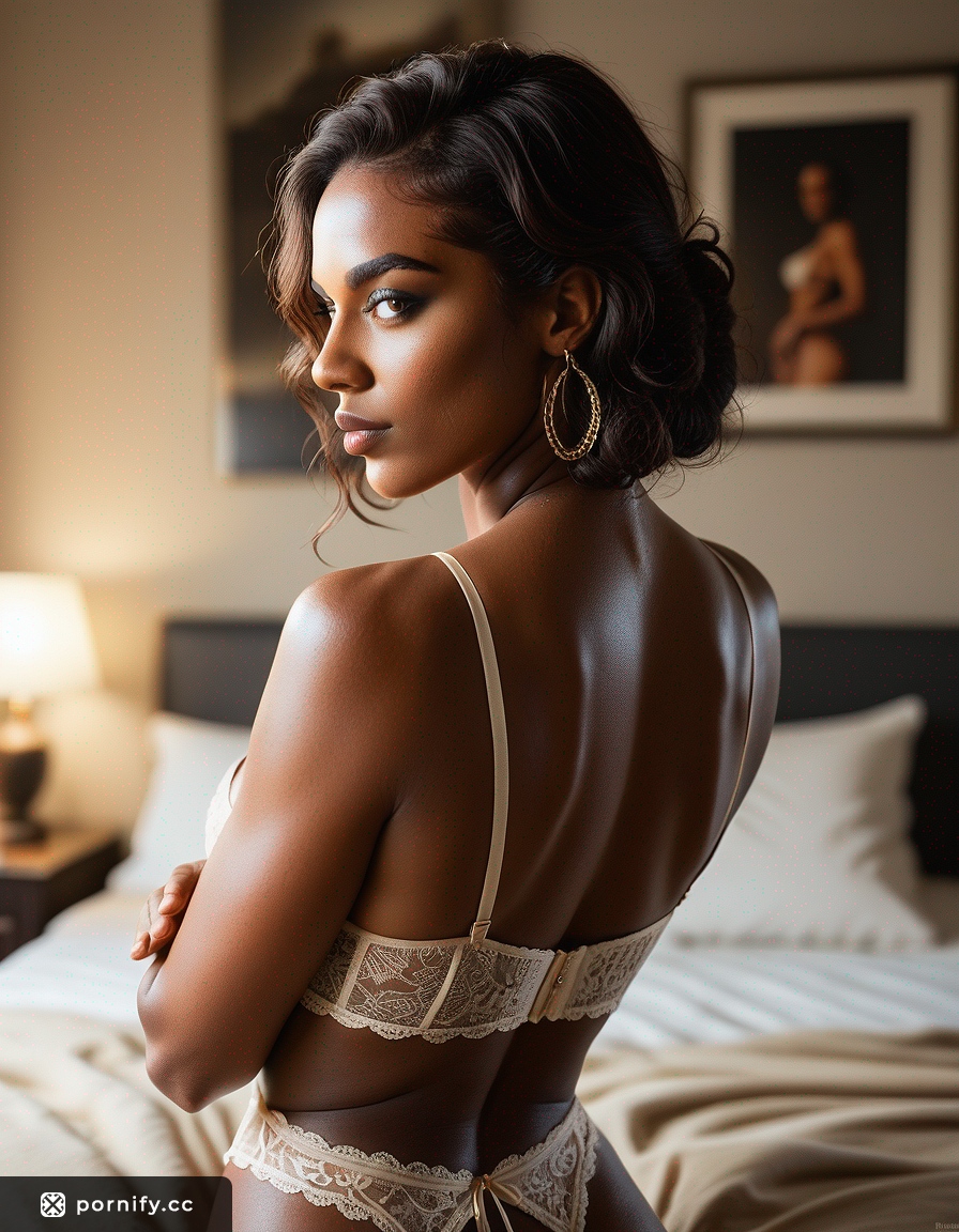 Brunette Ebony Back View 🌟🔥