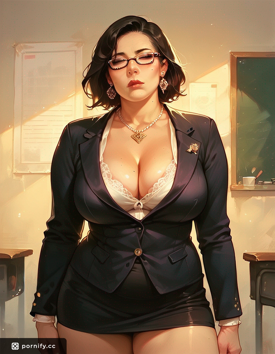 Chubby MILF Teacher Shirtlift 🔥
