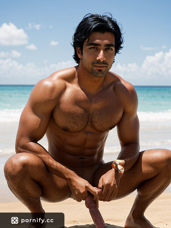 Horny DILFs: Middle Eastern Muscular Men on the Beach