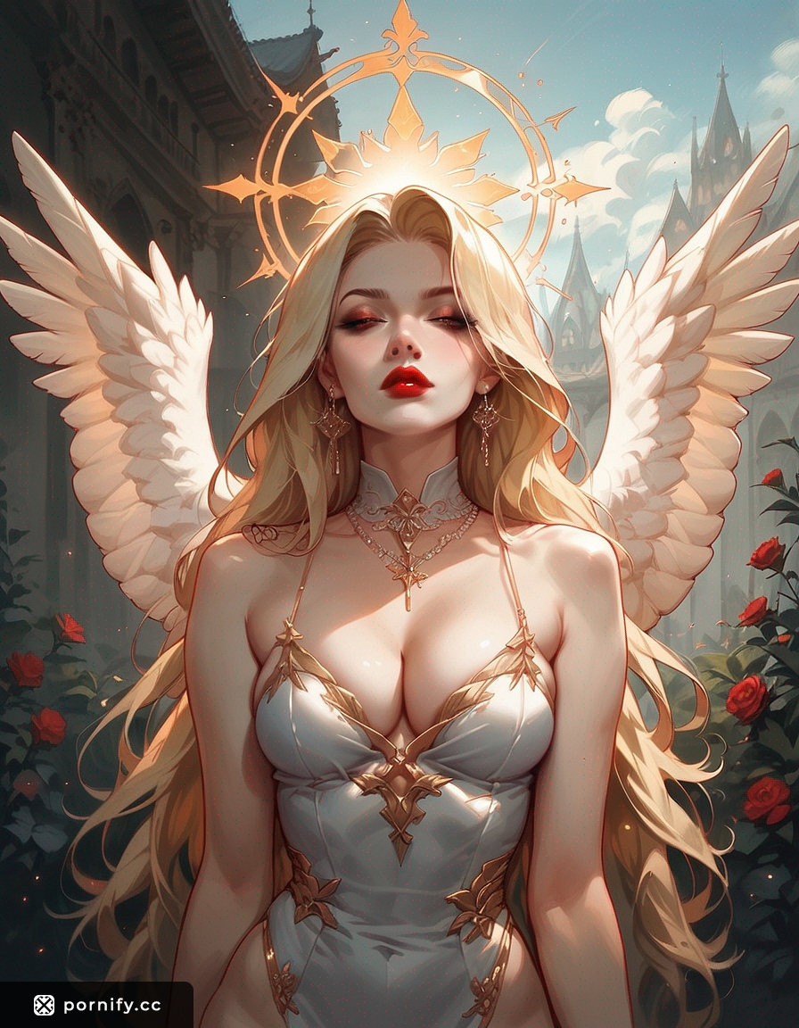 👼 Blonde Angel Shirtlift - Fit Outdoor Fantasy 🌟