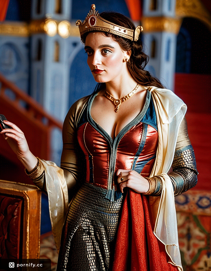 🏰 Medieval Princess Dress Back View - Shirtlift Art