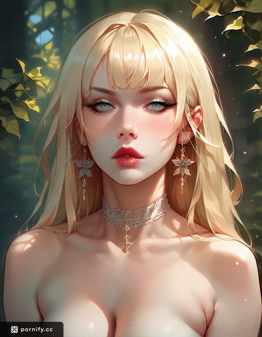 Curvy Blonde Bangs Hentai Babe 🌊🔥