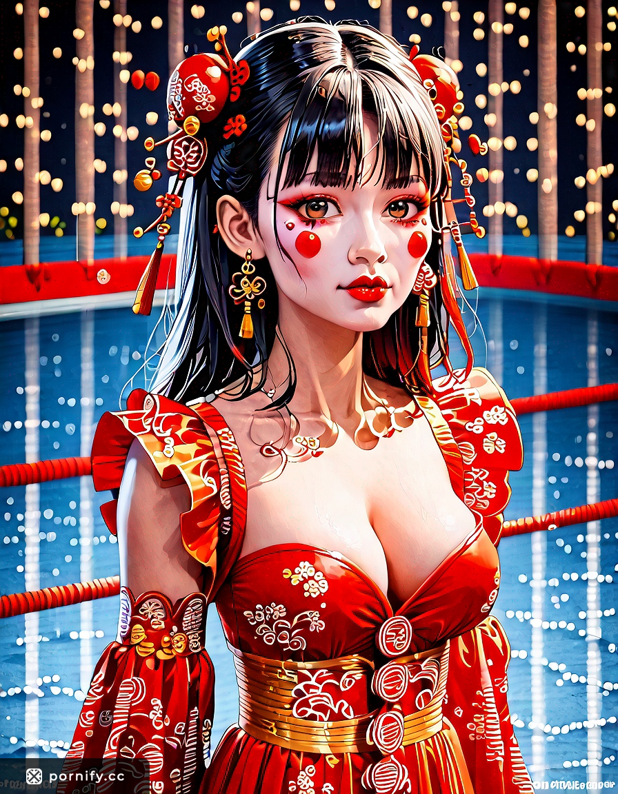 Angry Asian Cowgirl Clown Pose 🎪🤡