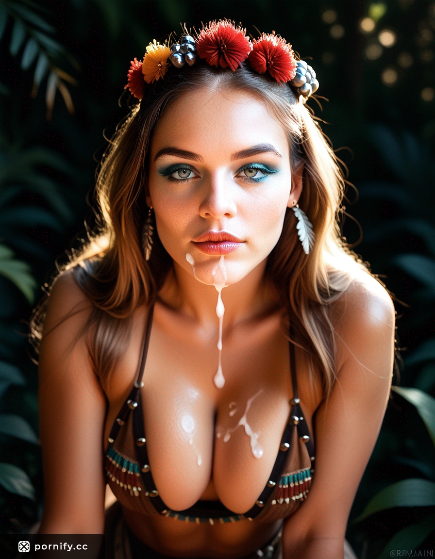 Hispanic Blonde Tribal Babe - Big Breasts Cumshot 💦🔥