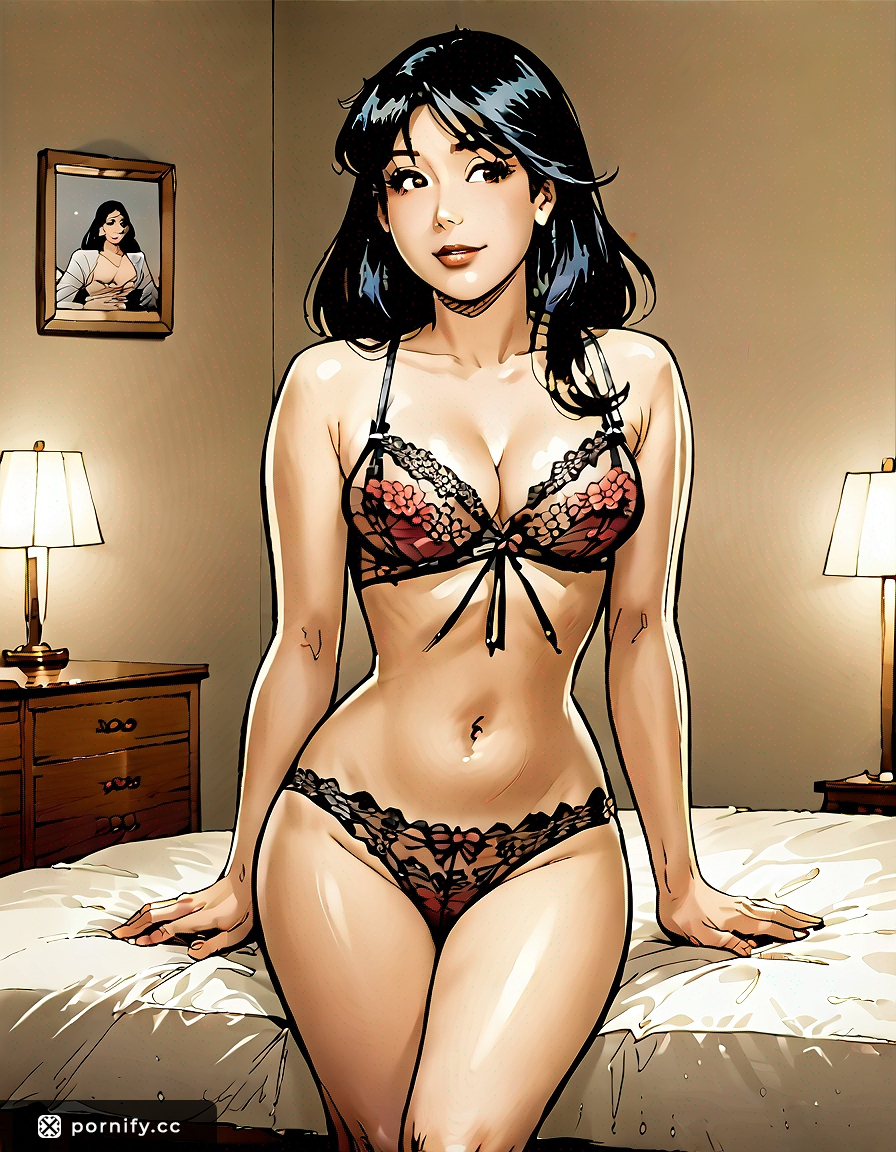 🔥 Asian Curvy Lingerie Shirtlift - Anime Style