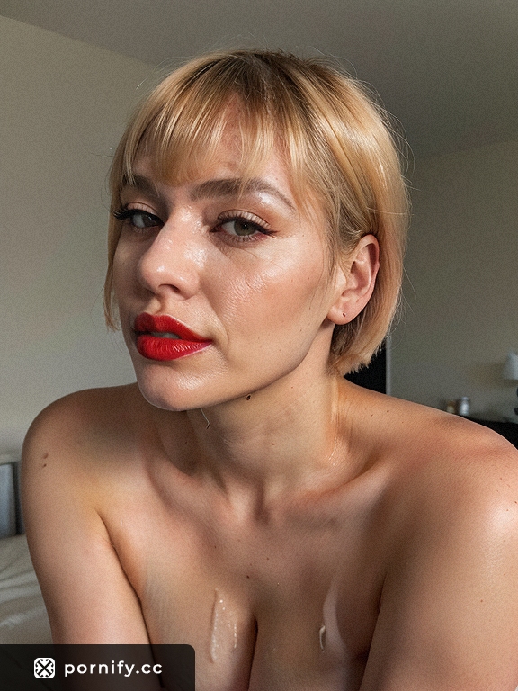 Blonde Bombshell Cumshot - Bedroom Action 💦🔥