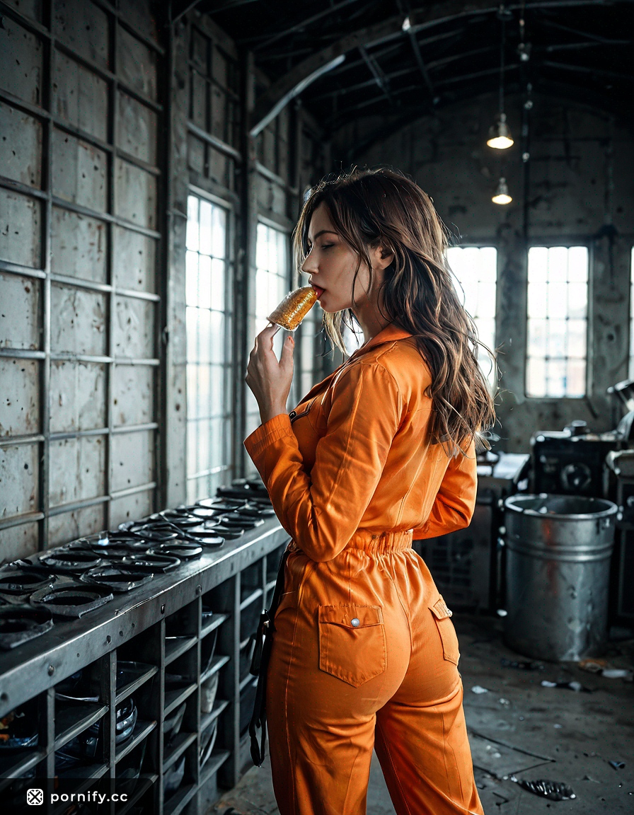 Prisoner Babe Food Tease - Muscular Back View 🔥🍑
