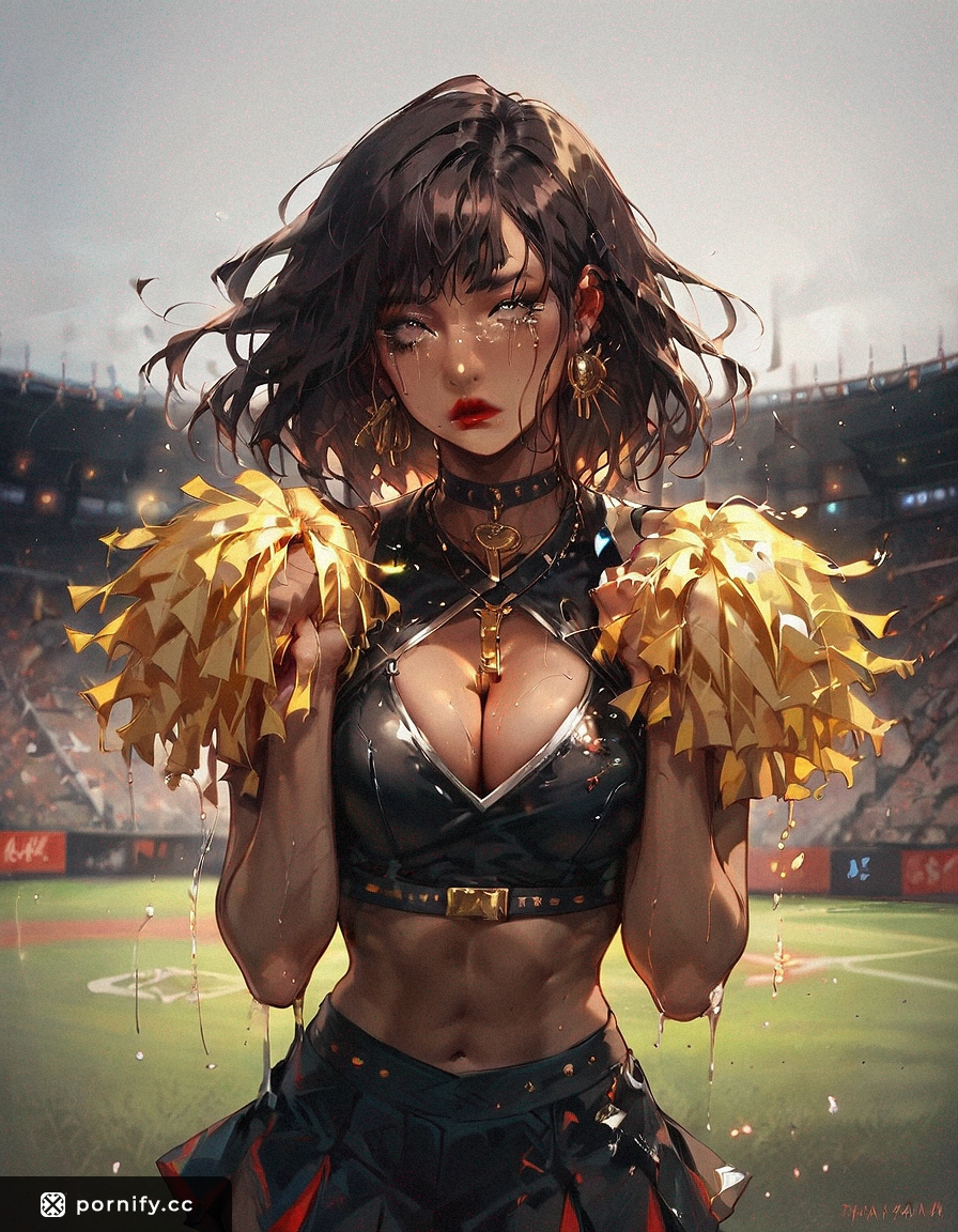 Angry Brunette in Soccer Jersey - Blowjob Pose ⚽️😠