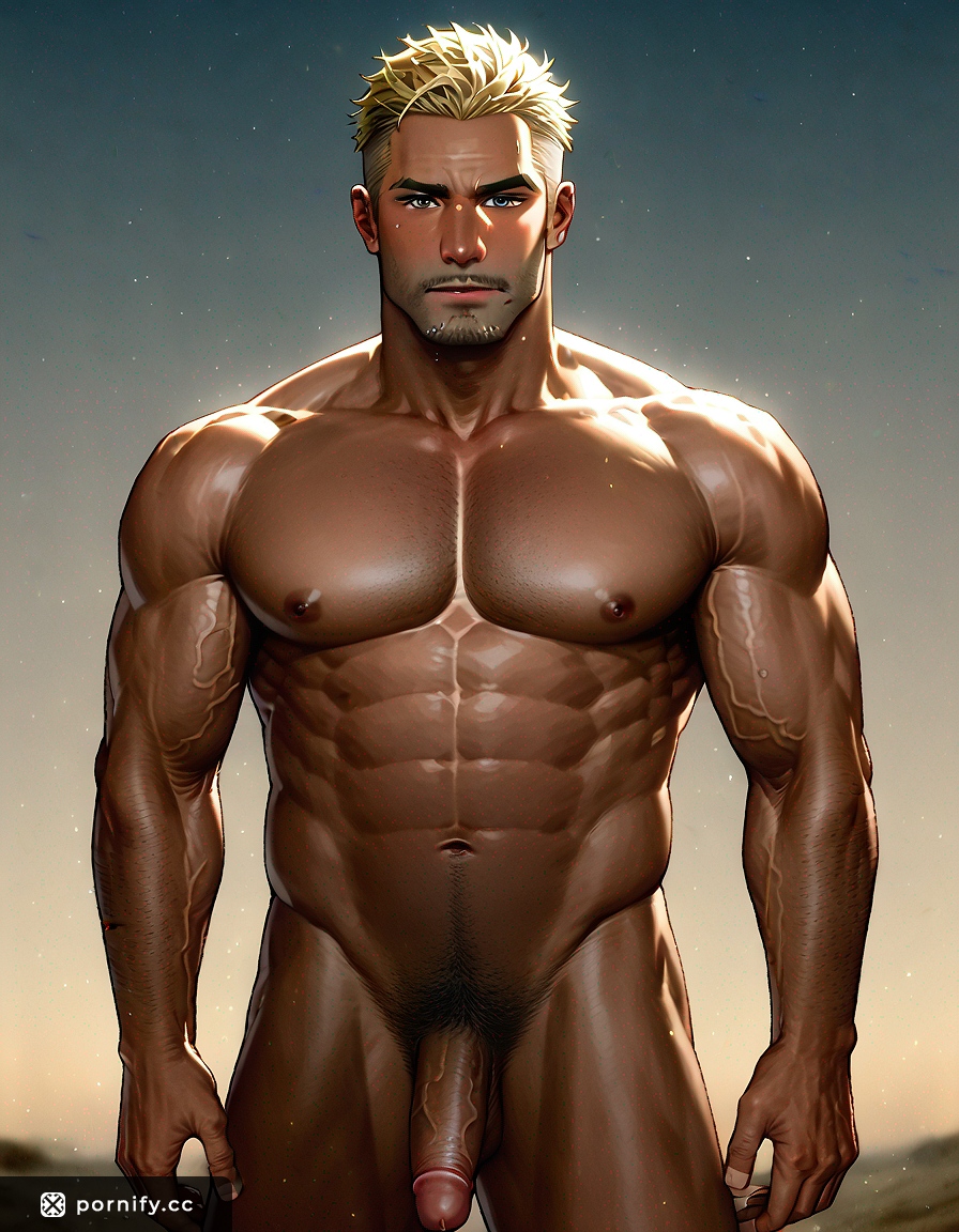 Tanned Muscular Blonde 🌞🏋️♂️