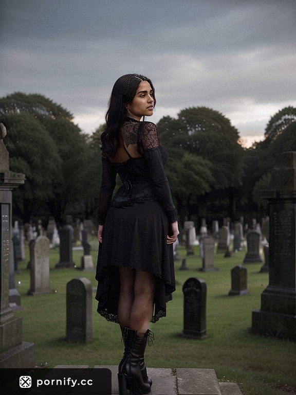 Goth Latina Back View 🌙🔥