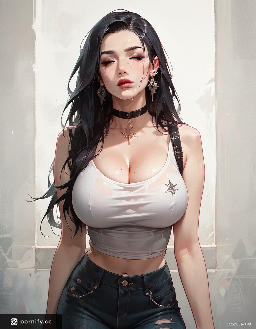 Curvy Black-Haired Beauty - Fair Skin & Big Breasts 🖤🔥